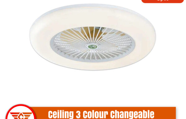 Ceiling 3 Colour Changeable (3 Shades) Light with Fan – cybertz