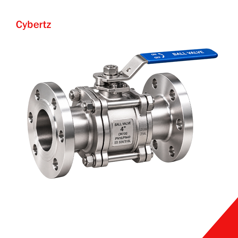 Stainless Steel Ball Valves Custom Flange 4in Manual Ball Valves for Water Oil Gas