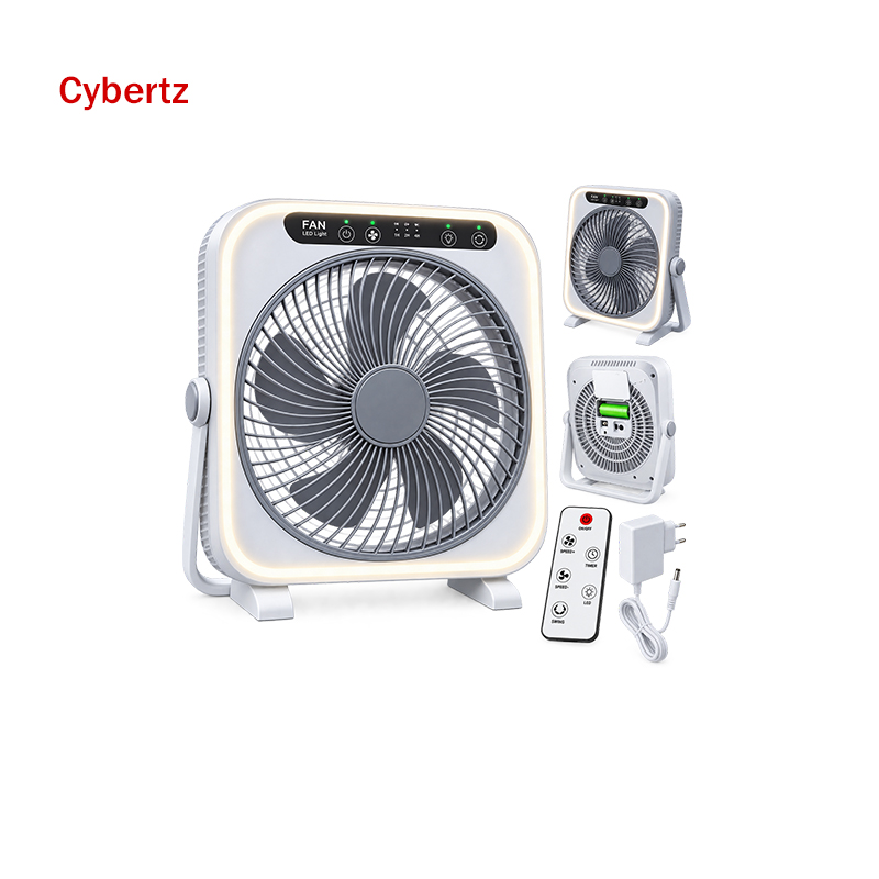 Wind Square Fan with LED Light